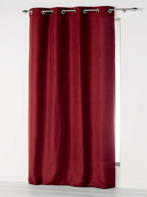 Rideau a oeillets Microfibre Collection Absolu Uni - Kiabi