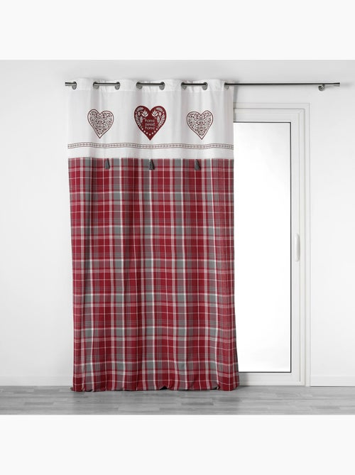 Rideau À Œillets – Motif Cœur & Pompons Sweet Heart - Kiabi