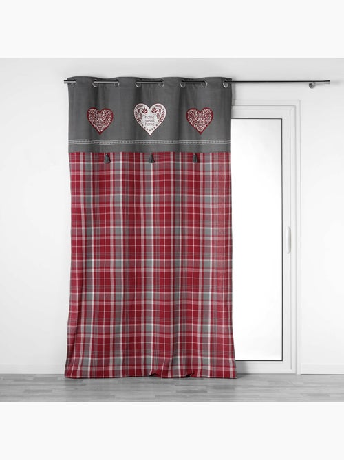 Rideau À Œillets – Motif Cœur & Pompons Sweet Heart - Kiabi