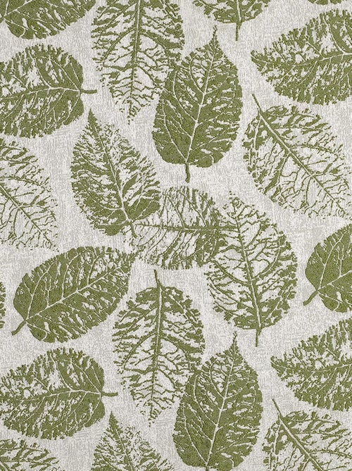 Rideau à Oeillets Motif Feuillage avec Relief - Kiabi