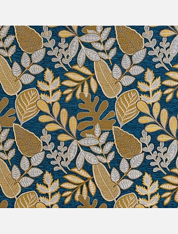 Rideau à Oeillets Motif Végétal Vintage