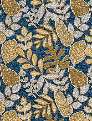 Rideau à Oeillets Motif Végétal Vintage
