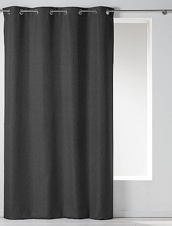 Rideau à oeillets Newtons 140x260cm Charbon