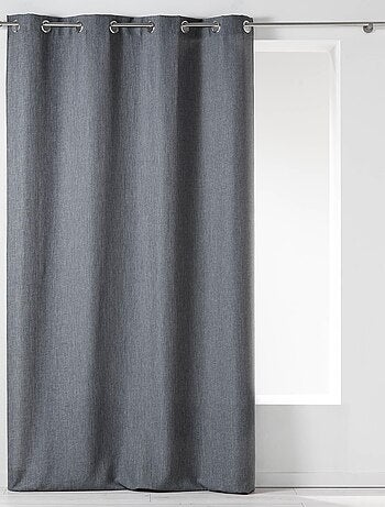 Rideau à oeillets Newtons 140x260cm Charbon
