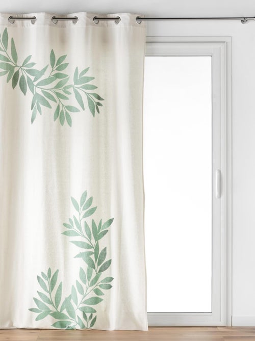 Rideau à Oeillets Nymphea Imprimé - Kiabi