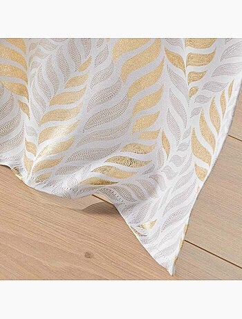 Rideau a oeillets occultant - Imprimé métallisé - Lyra