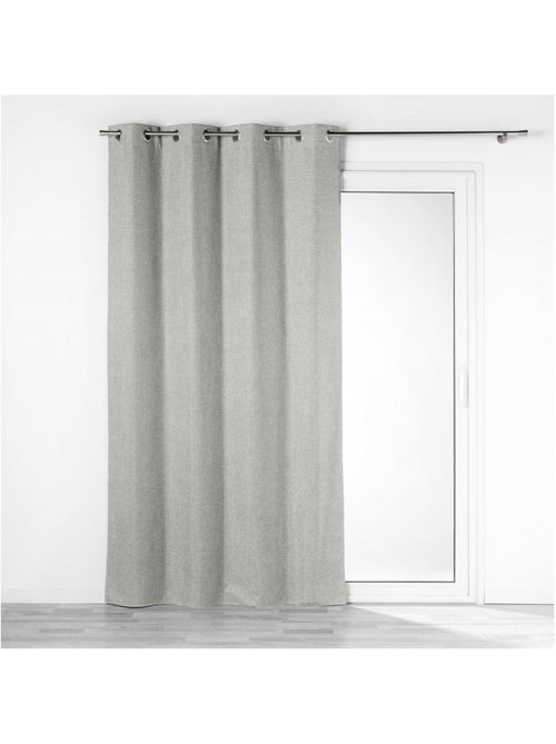 Rideau a oeillets occultant 140 x 260 cm Crepuscules gris - Kiabi Rideau a oeillets occultant 140 x 260 cm Crepuscules gris - Kiabi
