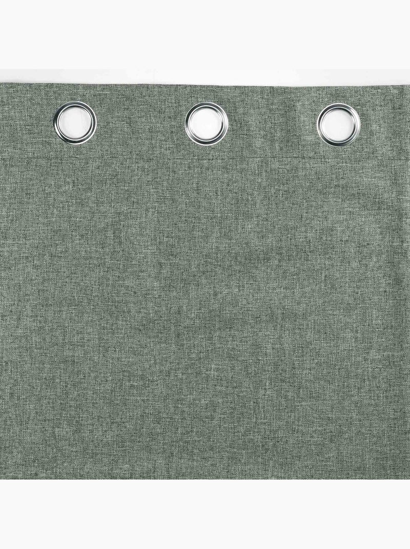 Rideau a oeillets occultant 140 x 260 cm Crepuscules gris Gris - Kiabi