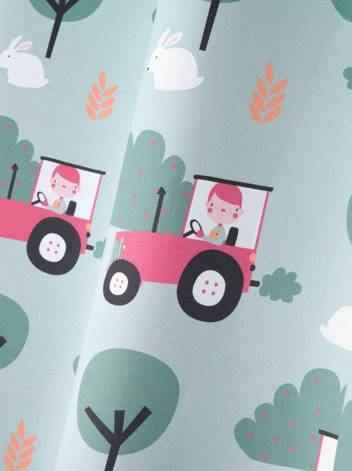 Rideau à oeillets occultant 140 x 260 cm Tom a la ferme - Kiabi