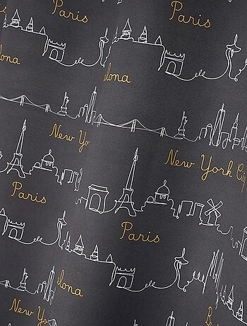 Rideau à œillets occultant 140x260 cm Roadtrip anthracite