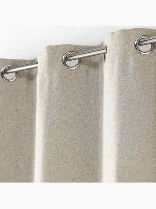 Rideau à oeillets occultant chambray uni - Kiabi Rideau à oeillets occultant chambray uni - Kiabi