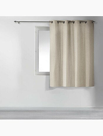 Rideau à oeillets occultant chambray uni