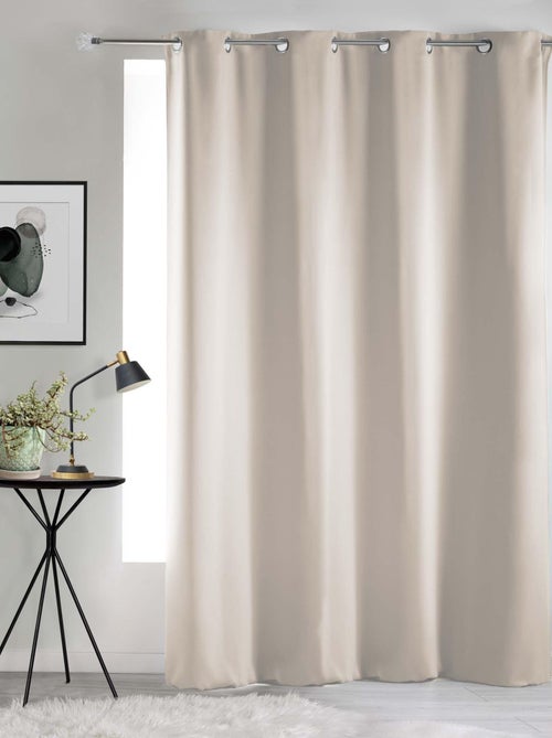 Rideau a oeillets occultant Collection Occult Uni - Kiabi