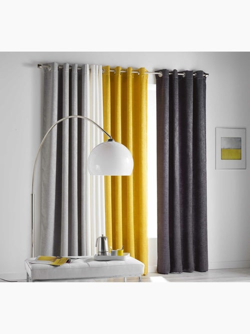 Rideau à oeillets occultant Collection Opacie - Kiabi