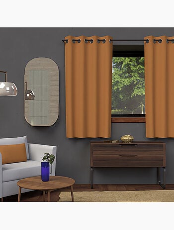Rideau à oeillets OCCULTANT, par Soleil d'ocre