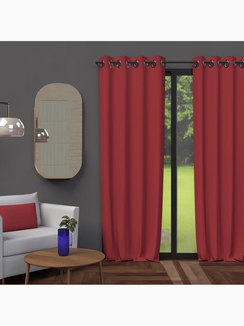 Rideau à oeillets OCCULTANT, par Soleil d'ocre - Kiabi