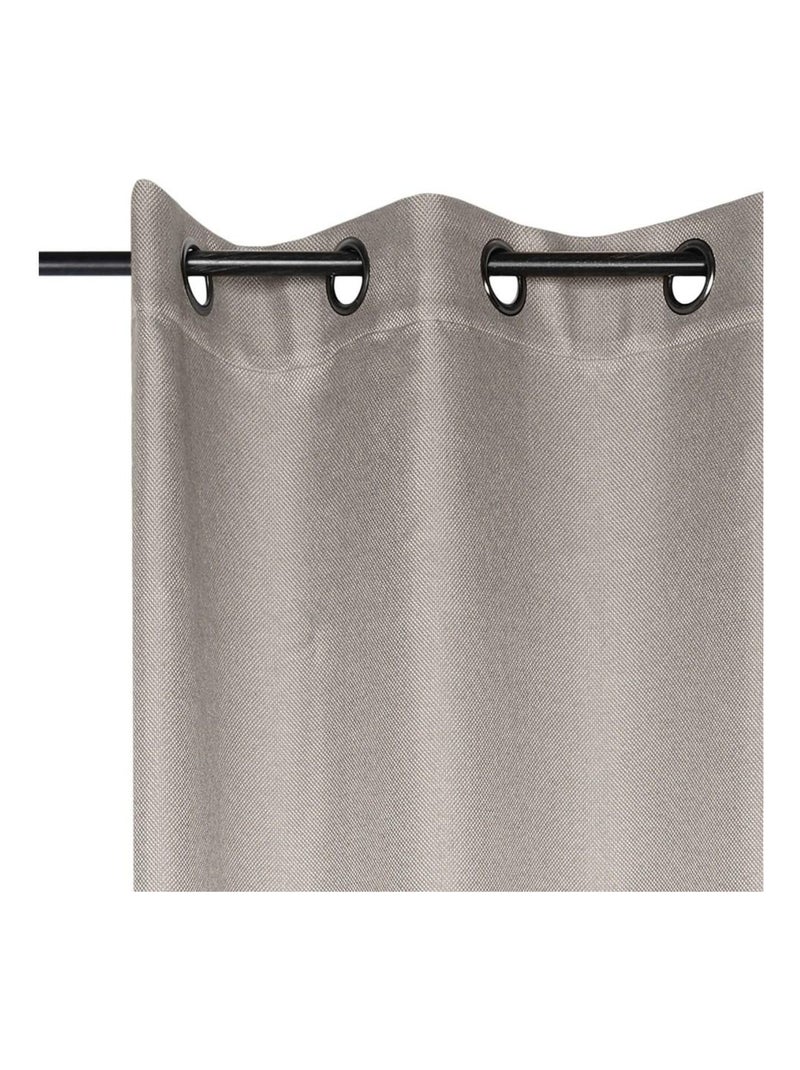 Rideau à œillets occultant polaire 140x260 Copenhague lin Beige - Kiabi