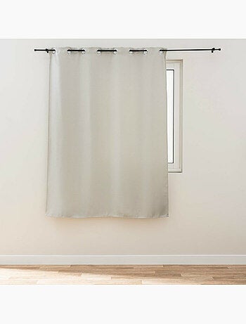 Rideau a oeillets occultant tisse tramina