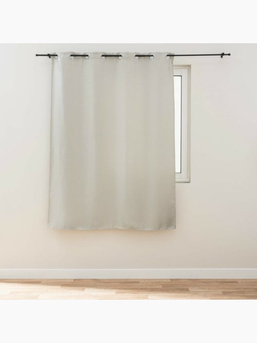 Rideau a oeillets occultant tisse tramina - Kiabi