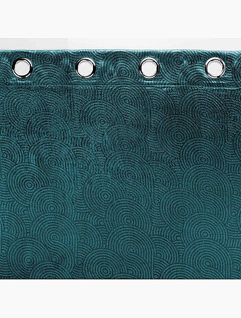 Rideau à œillets – Occultant velours frappé Anthéa