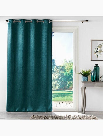 Rideau à œillets – Occultant velours frappé Anthéa