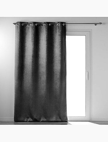 Rideau à œillets – Occultant velours frappé Anthéa