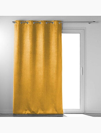 Rideau à œillets – Occultant velours frappé Anthéa