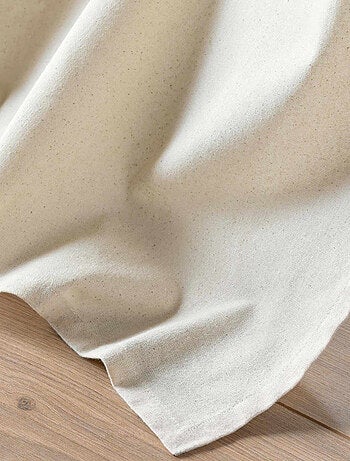 Rideau à Oeillets Papaya Palmiers à pompons et Top Métallisé