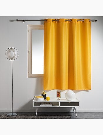 Rideau a oeillets plastique collection Essentiel top color