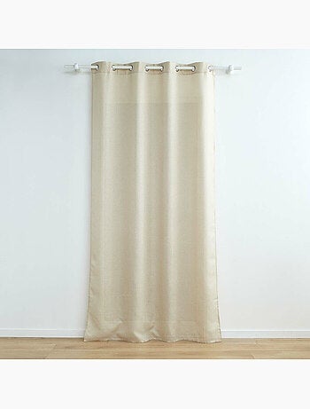 Rideau a oeillets polyester + fils métallisés Zeline