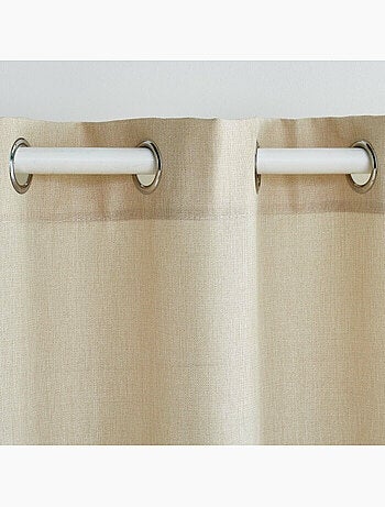 Rideau a oeillets polyester + fils métallisés Zeline