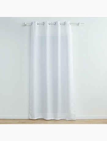 Rideau a oeillets polyester + fils métallisés Zeline
