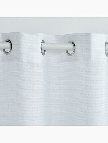 Rideau a oeillets polyester + fils métallisés Zeline