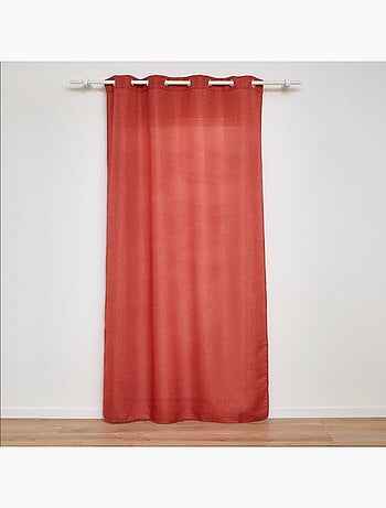 Rideau a oeillets polyester + fils métallisés Zeline