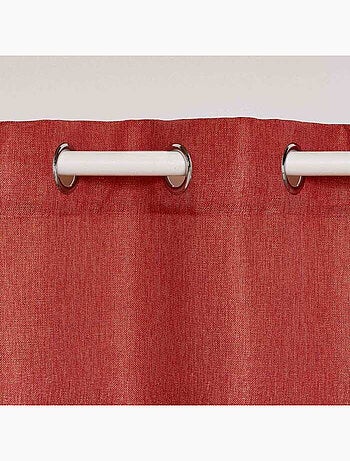 Rideau a oeillets polyester + fils métallisés Zeline