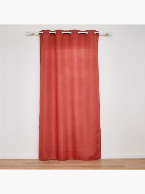 Rideau a oeillets polyester + fils métallisés Zeline - Kiabi