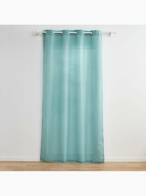 Rideau a oeillets polyester + fils métallisés Zeline - Kiabi