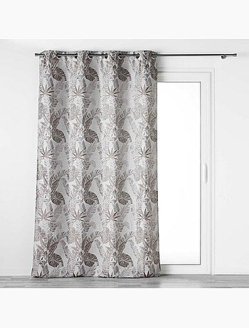 Rideau a oeillets polyester imprime bully