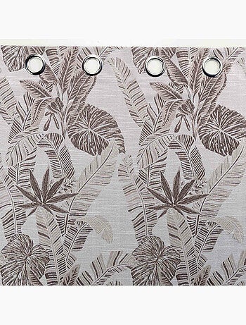 Rideau a oeillets polyester imprime bully