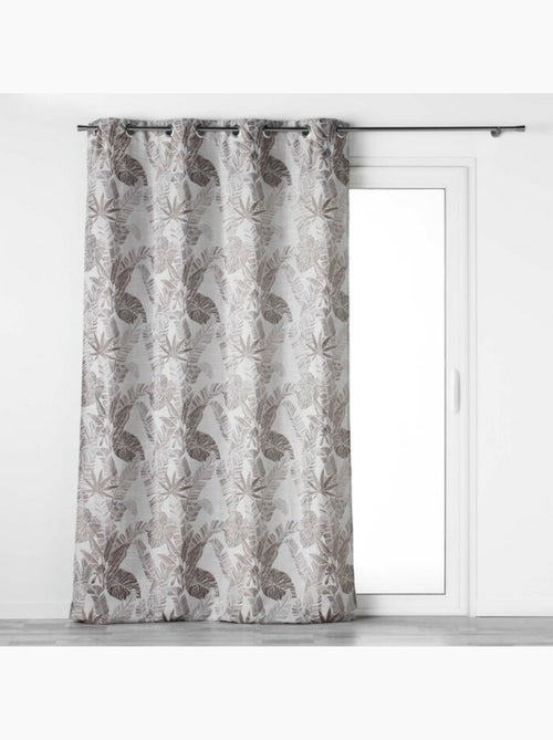 Rideau a oeillets polyester imprime bully - Kiabi