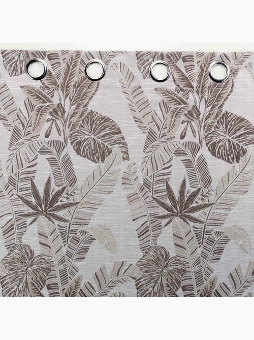 Rideau a oeillets polyester imprime bully - Kiabi