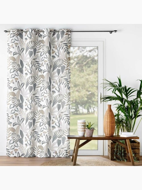 Rideau a oeillets polyester imprimé Tilda - Kiabi