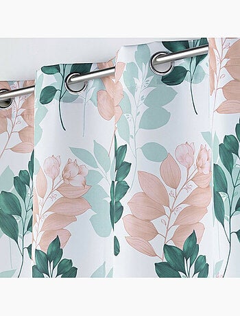 Rideau a oeillets polyester imprimeé Belline