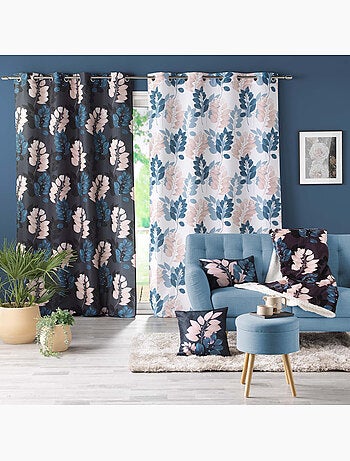 Rideau a oeillets polyester imprimeé Belline