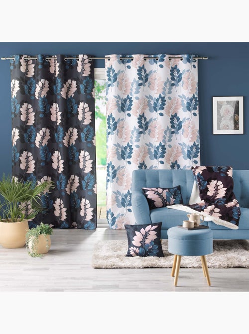 Rideau a oeillets polyester imprimeé Belline - Kiabi