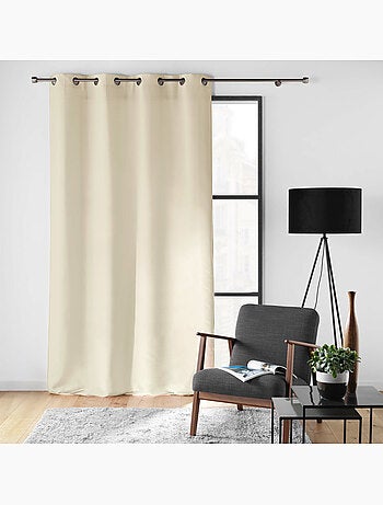 Rideau à œillets – Polyester satiné - Uni Soline