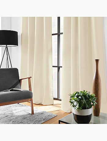 Rideau à œillets – Polyester satiné - Uni Soline