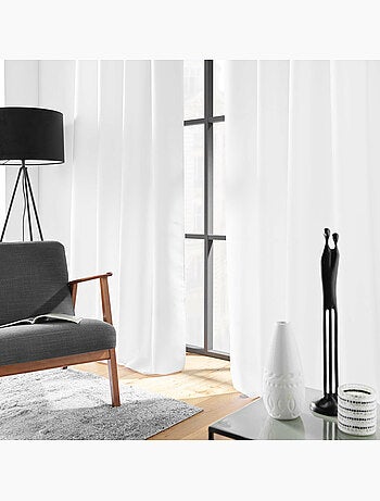 Rideau à œillets – Polyester satiné - Uni Soline