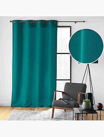 Rideau à œillets – Polyester satiné - Uni Soline