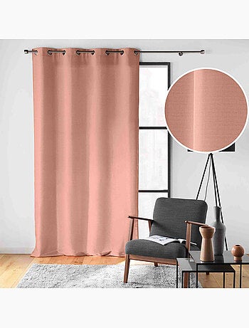 Rideau à œillets – Polyester satiné - Uni Soline